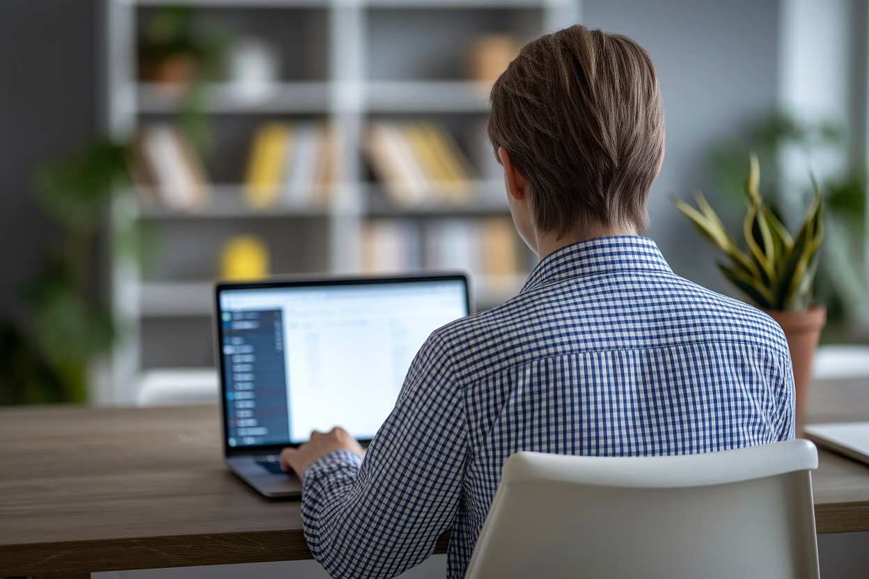personne-dos-bureau-ordinateur-plantes