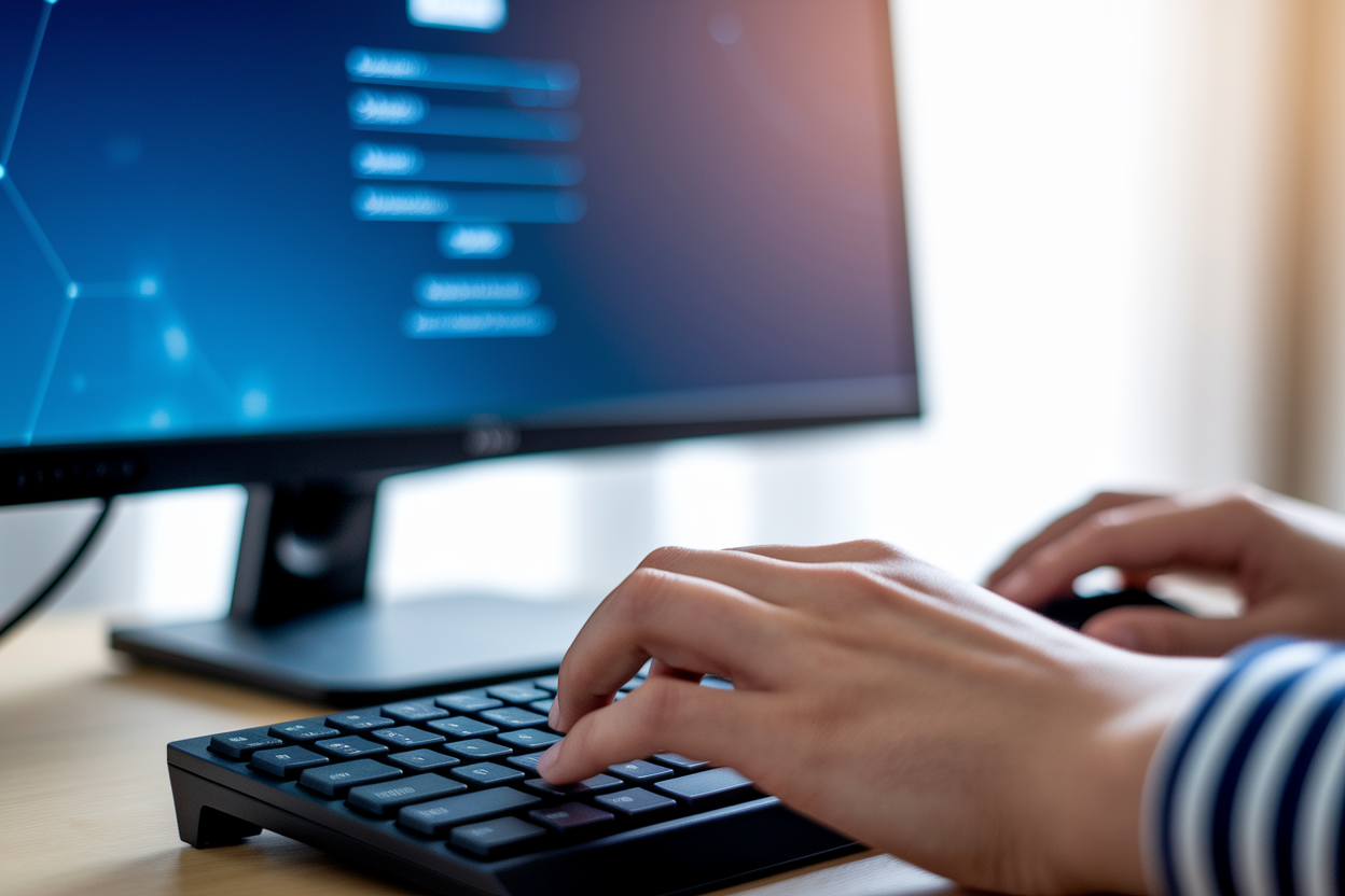 clavier-ecran-mains-connexion