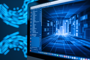 ecran-ordinateur-interface-floute-numerique